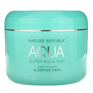 Nature Republic,  Super Aqua Max, маска для сна с глубоким увлажнением, 100 мл (3,38 жидк. Унции)
