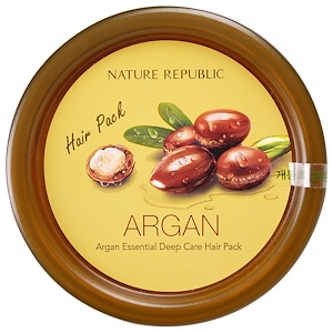 Купить Nature Republic, Argan Essential Deep Care Hair Pack, 200 ml  на IHerb