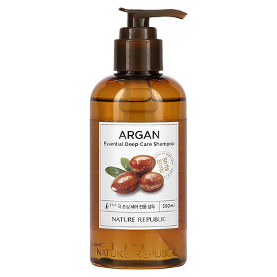 

Nature Republic, Argan Essential Deep Care Shampoo, 10.13 fl oz (300 ml)