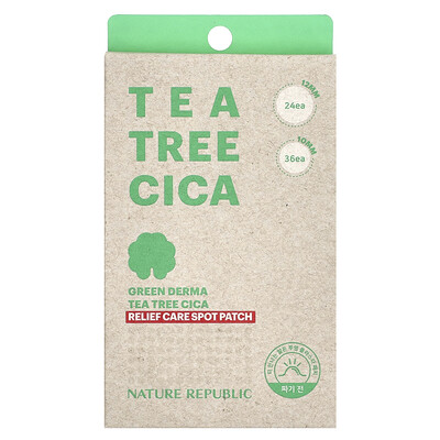 Nature Republic Green Derma Tea Tree Cica Relief Care Spot Patch 60 Patches