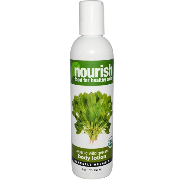 Nourish Organic, Body Lotion, Organic Wild Greens, 8.5 fl oz (255 ml) (Discontinued Item) 