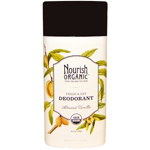 Nourish Organic, Дезодорант Свежесть & сухость, Миндаль и ваниль, 2.2 унции (62 г)
