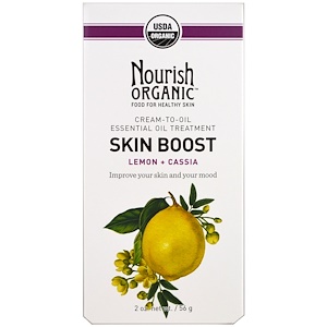 Отзывы о Нуриш Органик, Skin Boost, Lemon + Cassia, 2 oz (56 g)