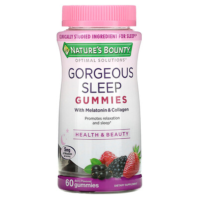 

Nature's Bounty Optimal Solutions добавка для улучшения сна ягодный вкус 60 жевательных мармеладок