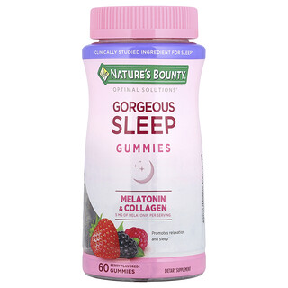 Nature's Bounty, Optimal Solutions®, жувальні цукерки для чудового сну, ягоди, 60 жувальних таблеток