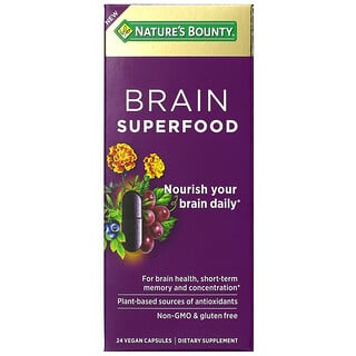 Nature's Bounty, Brain Superfood, 24 Vegan Capsules