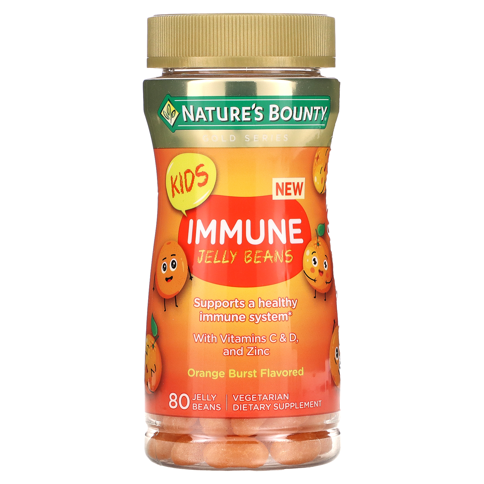 Nature's Bounty, Kid's Immune Jelly Beans, With Vitamins C & D, and
