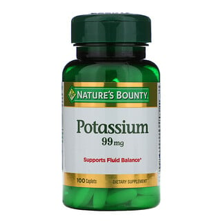 Nature's Bounty, Potassium, 99 mg, 100 Caplets