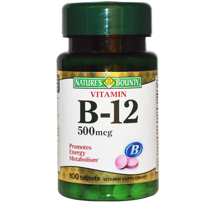 Nature's Bounty, Vitamin B-12, 500 Mcg, 100 Tablets - IHerb