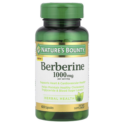 Nature's Bounty, Berberina, 60 cápsulas (500 mg por cápsula)