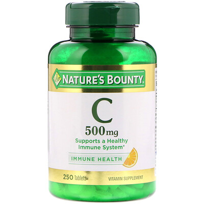 Nature's Bounty Витамин С, 500 мг, 250 таблеток