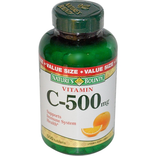Nature's Bounty, Vitamin C, 500 mg, 500 Tablets (Discontinued Item) 