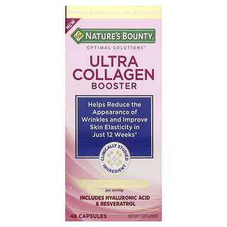 Nature's Bounty, Optimal Solutions®（オプチマルソリューションズ）、ウルトラコラーゲンブースター、48粒