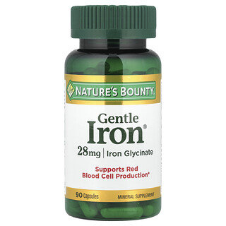 Nature's Bounty, Fier blând, 28 mg, 90 capsule