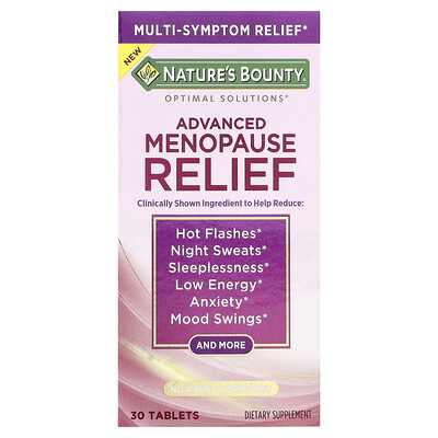 Product Image for Nature's Bounty, Optimal Solutions , Advanced Menopause Relief, 30 Tablets
