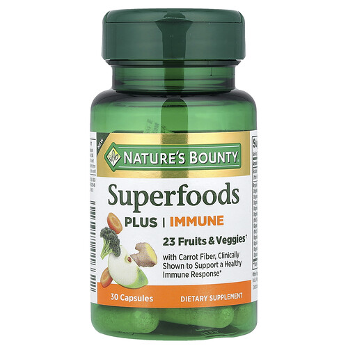 Nature's Bounty Superfoods Plus Immune, 30 Capsules
