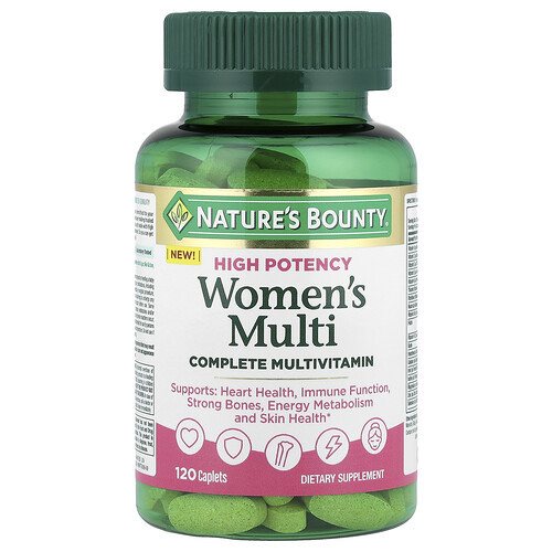 Nature's Bounty, Women's Multi, Complete Multivitamin, High Potency, 120 Caplets