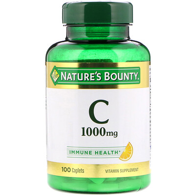 Nature's Bounty Vitamin C, 1,000 mg, 100 Caplets