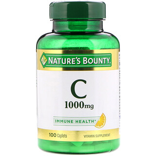 Nature's Bounty, Vitamina C, 1000 mg, 100 comprimidos oblongos