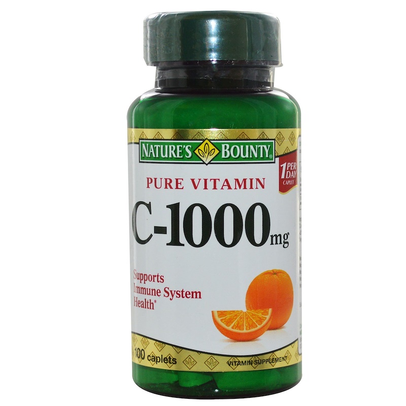 Natures Bounty Pure Vitamin C 1000 Mg 100 Caplets Iherb 