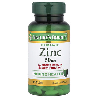 Nature's Bounty, Sink, 50 mg, 100 tabletter