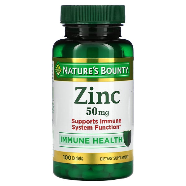 Nature's Bounty‏, Zinc, 50 mg, 100 Caplets