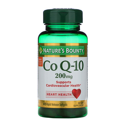 Nature's Bounty Co Q-10, 200 mg, 45 Rapid Release Softgels
