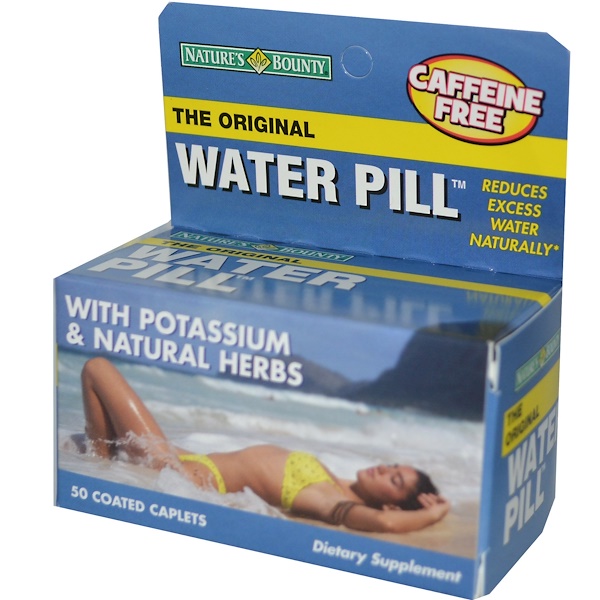 Nature's Bounty, The Original Water Pill, 50 Coated Caplets (Discontinued Item) 