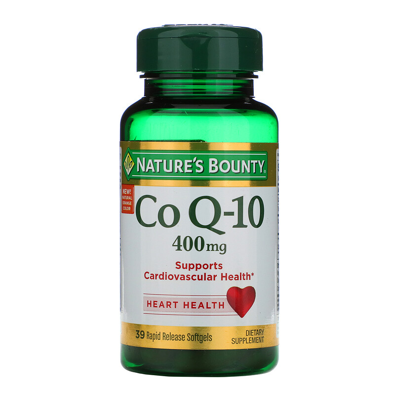 Nature's Bounty, Co Q10, 400 mg, 39 Rapid Release Softgels iHerb