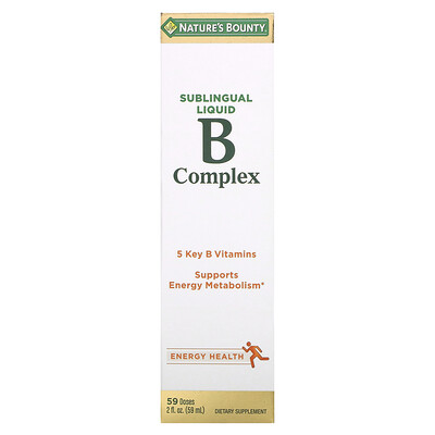 

Nature's Bounty, B-Complex, Sublingual Liquid, 2 fl oz (59 ml)