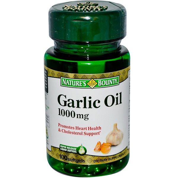 Nature's Bounty, Garlic Oil, 1000 mg, 100 Softgels (Discontinued Item) 