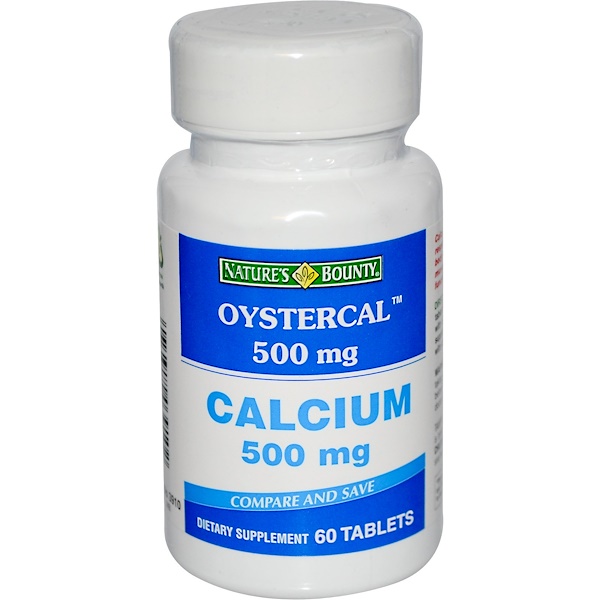 Nature's Bounty, Oystercal, Calcium, 500 mg, 60 Tablets (Discontinued Item) 