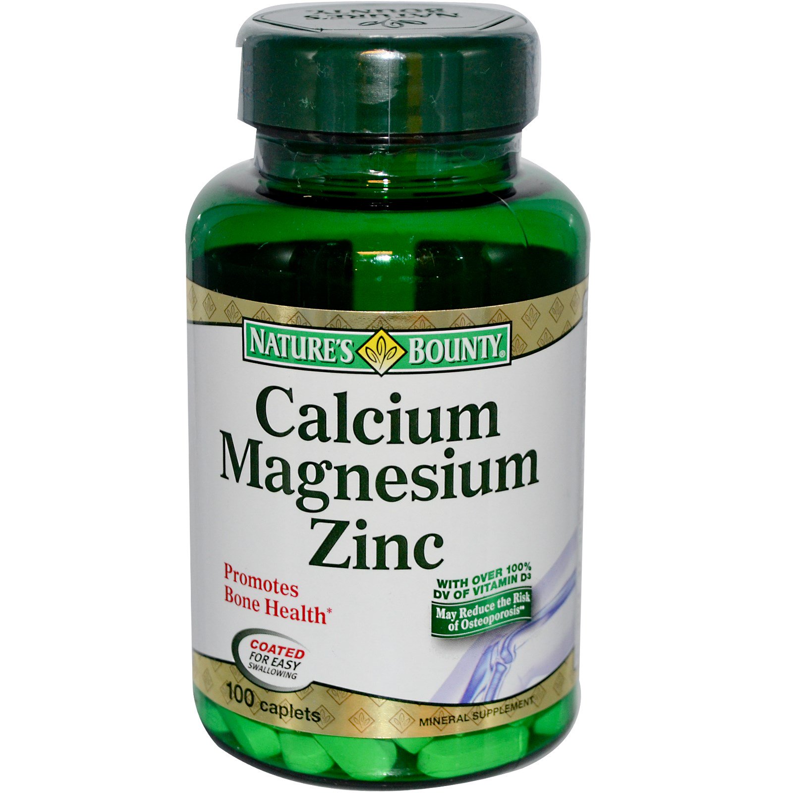Nature's Bounty, Calcium Magnesium Zinc, 100 Caplets iHerb