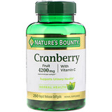 Nature’s Bounty, Клюква, с витамином C, 250 желатиновых капсул быстрого высвобождения отзывы