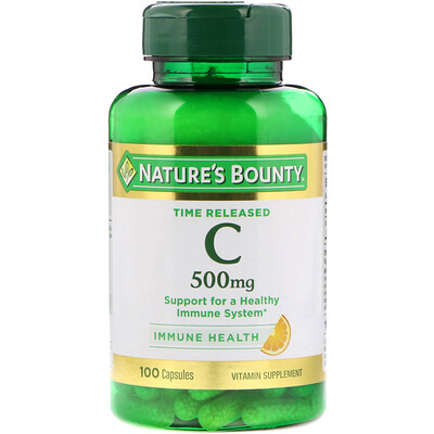 Nature's Bounty Time Released C, 500 mg, 100 Capsules