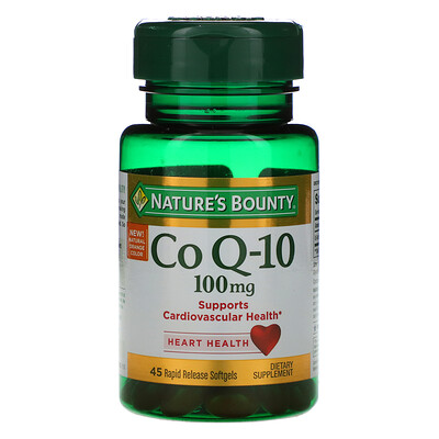 Nature's Bounty Co Q-10, 100 mg, 45 Rapid Release Softgels