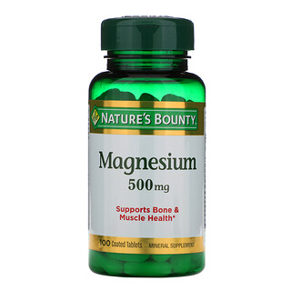 Nature's Bounty, Magnesium, hochwirksam, 500 mg, 100 Tabletten