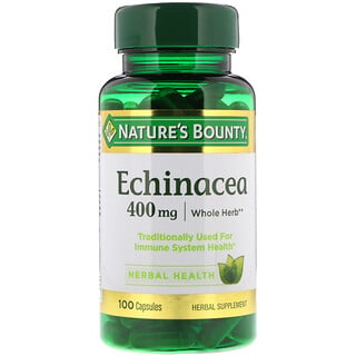 Nature's Bounty, Эхинацея, 400 мг, 100 капсул
