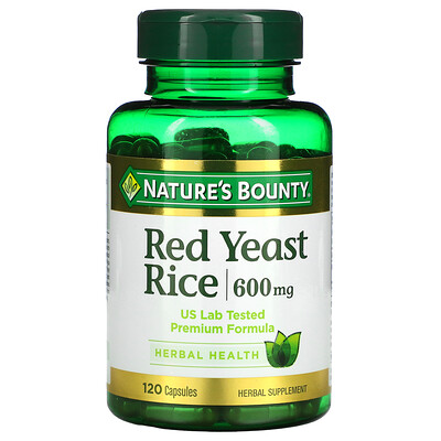 

Nature's Bounty, Red Yeast Rice, 600 mg, 120 Capsules