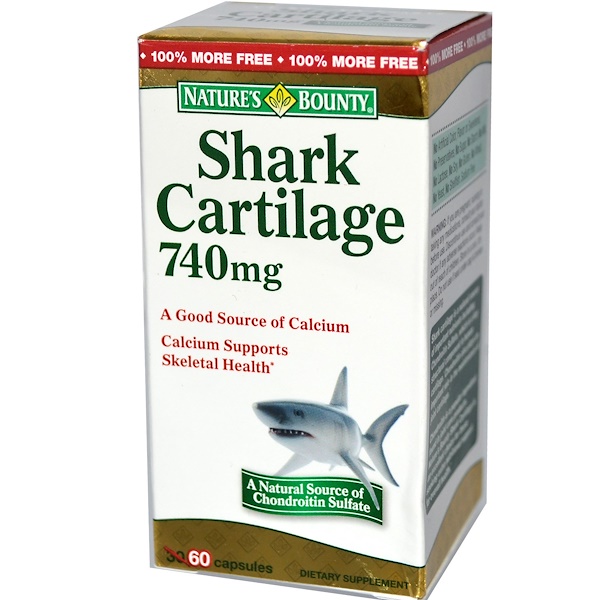 Nature's Bounty, Shark Cartilage, 740 mg, 60 Capsules (Discontinued Item) 