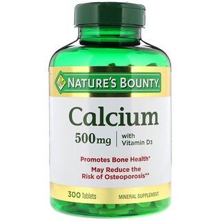 Natures Bounty Calcium With Vitamin D3 500 Mg 300 Tablets
