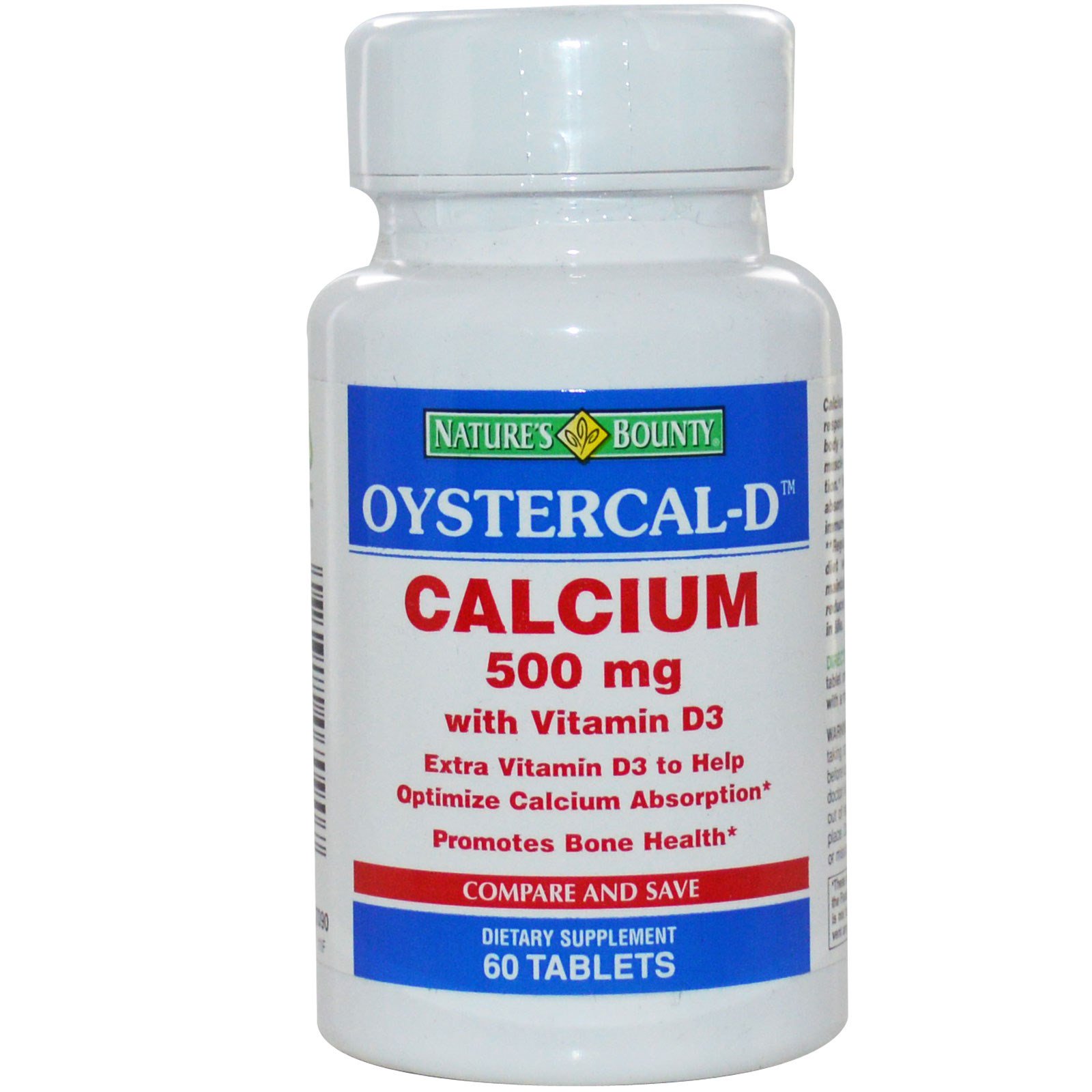 Nature's bounty oystercal-d 500 calcium tablets (074312070907)