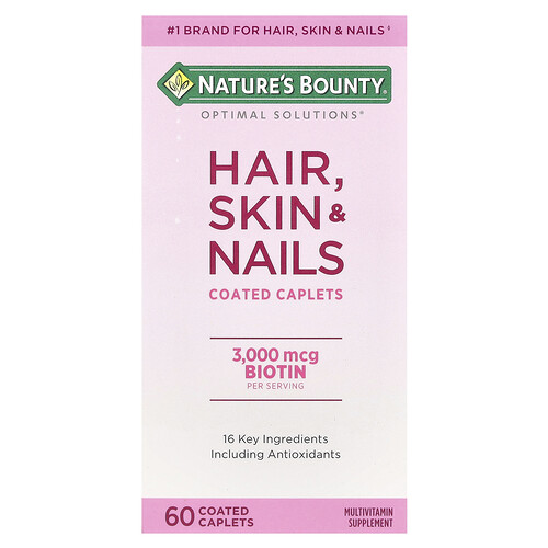 Nature's Bounty Optimal Solutions®, Hair, Skin & Nails, 60 Coated Caplets
