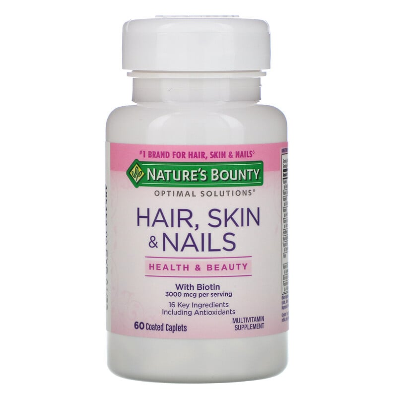 Nature's Bounty, Hair, Skin & Nails, 60 Coated Caplets - iHerb