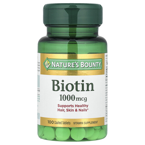 Nature's Bounty, Biotin, 1.000 mcg, 100 Beschichtete Tabletten