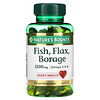 Nature's Bounty‏, Fish, Flax, Borage, 1,200 mg, 72 Rapid Release Softgels