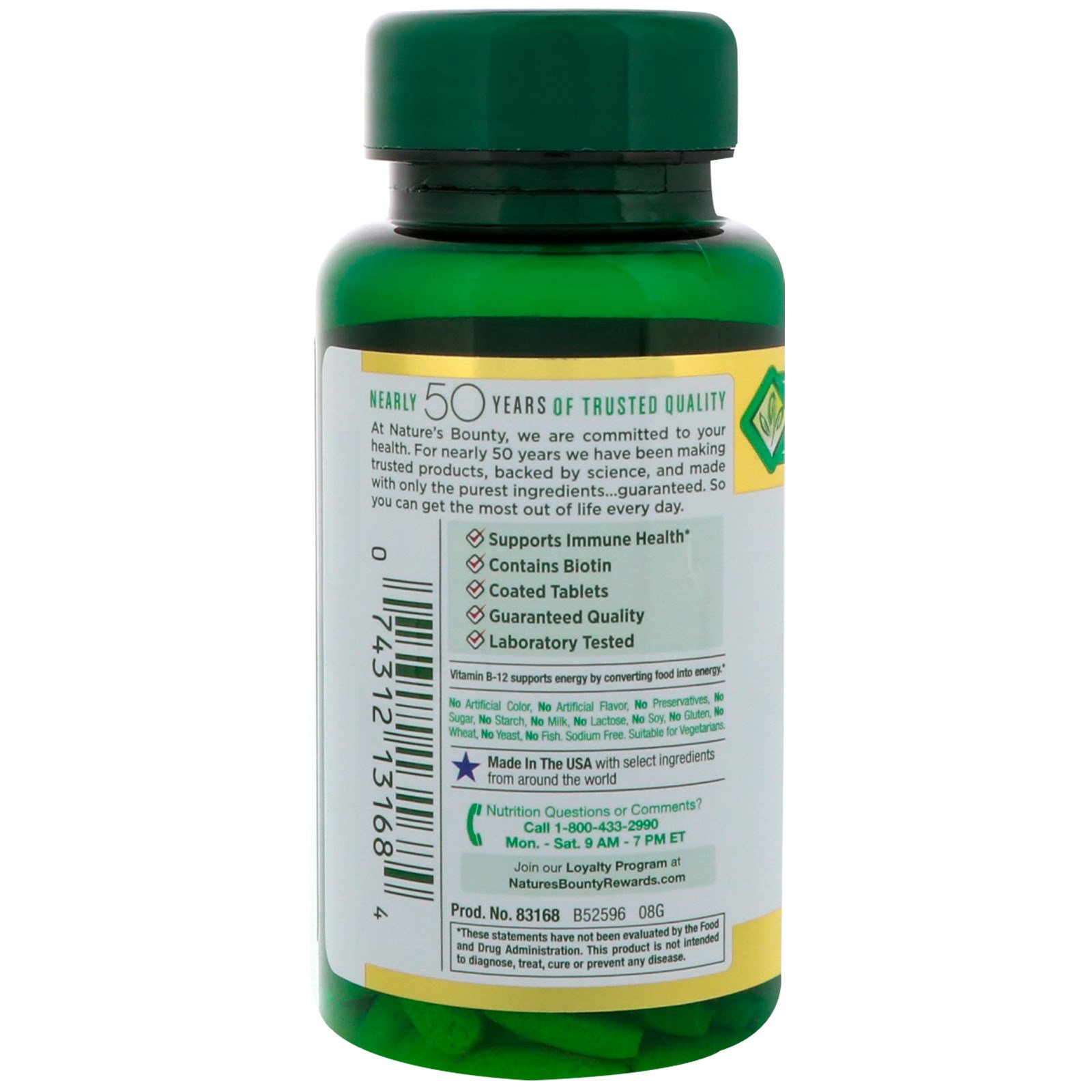 Nature's Bounty, Super with Folic Acid Plus Vitamin C, 150