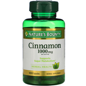 Отзывы о Натурес Баунти, Cinnamon, 1,000 mg, 100 Capsules