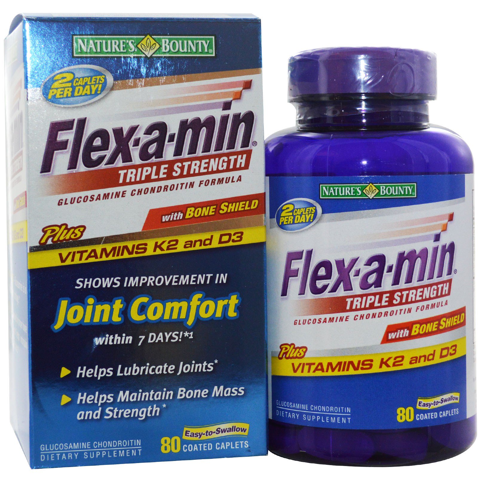 Flex-a-min glucosamine + chondroitin + msm - triple strength (699866148461)