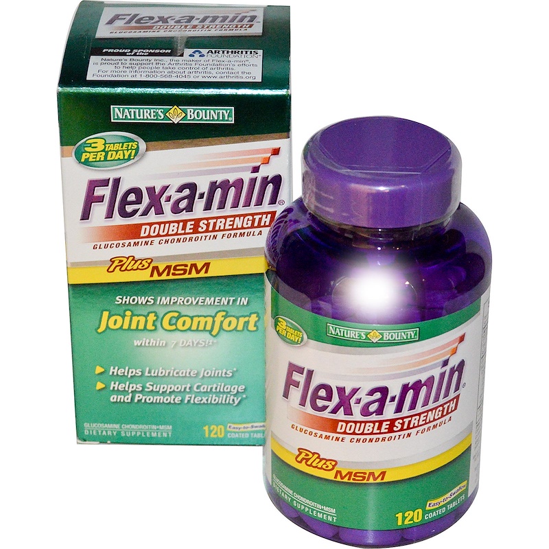 Nature's Bounty, FlexaMin, Double Strength, Glucosamine Chondroitin